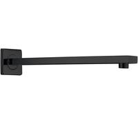 IMEX - Brazo de Ducha Cuadrado Negro Mate | Tubo de Pared Fijo para Duchas Empotradas en Latón | Recambio Original Producto IMEX | Resistente a Humedad y Corrosión