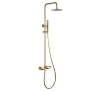 IMEX BTG053/OC GÉNOVA Conjunto Ducha Termostático Oro Cepillado