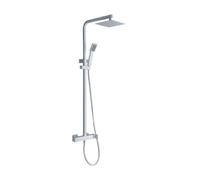 IMEX - Columna de ducha Conjunto Monomando Baño Serie Fiyi Blanco Mate BDF016/BL