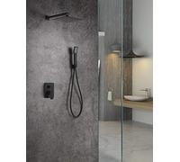 IMEX - Conjunto de ducha empotrada - Kit Monomando Ducha Empotrado pared 2-Vías Imex Dublin GPE006-NG