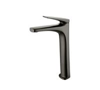 IMEX DELOS BDD055-3BGM grifo monomando con caño alto para lavabo fabricado en latón con acabado negro metalizado delos - Negro / Latón / Imex