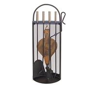 Imex El Zorro 10048 - Juego para chimenea arco-malla (inox y fuelle, 68 x 23 x 14 cm) útiles color negro