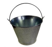 Cubo Zinc Metal Galvanizado Multiusos 2 Litros 20.5 x 14 x 15 (alt.) cm. con Abre Botellas