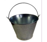 ORYX Cubo Zinc Metal Galvanizado Multiusos 12 litros 33 x 20.5 x 24 (alt.) cm. con Abre Botellas
