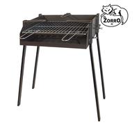Imex el zorro 71584 - barbacoa cuadrada con soporte para paella, 50 x