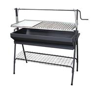 Imex EL ZORRO 71764 - Barbacoa con Plancha y Ascensor, Negro, 80x50x115cm