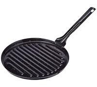 Imex El Zorro - Asadora Redonda Hierro Esmaltado | 24 cm | Hierro Reforzado con Recubrimiento Antiadherente Esmaltado | Ideal para Asar Carne, Pescado y Verduras al Fuego