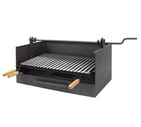 Imex El Zorro - Barbacoa Cajón Elevador | 61x40x32 cm | Parrilla de Acero Inoxidable Ajustable y Diseño Robusto para Cocción Tradicional a la Brasa