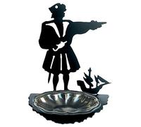 Imex El Zorro El Zorro 11457-Cenicero cristóbal colón, 174 x 134 mm, Hierro Forjado, Negro, 8x13.4x17.399999999999999 cm