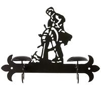 Imex El Zorro El Zorro 11761-Percha Marinero, 290 mm, Hierro Forjado, Negro, 9x29x23 cm