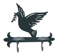 Imex El Zorro El Zorro 11762-Percha Paloma, 290 mm, Hierro Forjado, Negro, 9x29x22.5 cm