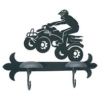 Imex El Zorro El Zorro 11777-Percha Moto, Quad, 290 mm, Hierro Forjado, Negro, 9x29x21.2 cm