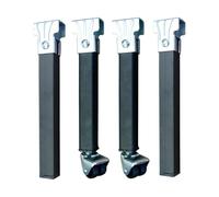 IMEX EL ZORRO Juego 4 Patas somier con Ruedas, Metal, Neutro, 250x35x35 mm