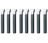 IMEX EL ZORRO - Juego 4 Patas Somier Sin Rueda | 300x30x30 mm | Metálicas Resistentes y Estables | Compatibles con Somieres Universales (Paquete de 2)
