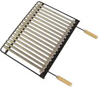 Imex El Zorro - Parrilla Barbacoa Acero Inoxidable | 60x41 cm | Resistente a la Corrosión y Fácil de Limpiar | Compatible con Barbacoas de Carbón, Leña y Gas