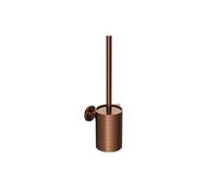 IMEX - Escobillero Baño Pared Oro Rosa | Escobillero Baño Acero Inoxidable S.304 | Accesorio de Cuarto de Baño Resistente a Humedad | Doble Sistema de Fijación (Atornillado o Pegado)