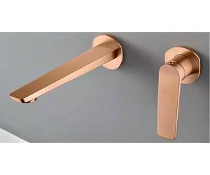 IMEX GLN047/ORC NÁPOLES Monomando Empotrado Lavabo Oro Rosa Cepillado