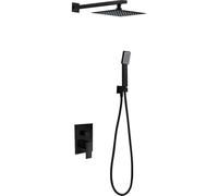 IMEX GPE006/NG DUBLIN Conjunto de Ducha Empotrado Monomando Negro Mate