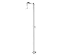 IMEX Ducha exterior Pool GPP001/AC – 240 cm, acero inoxidable S.316 satinado – Gris