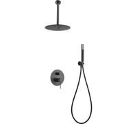 IMEX GPQ038/BGM TOP Conjunto de Ducha Empotrado Monomando Black Gun Metal