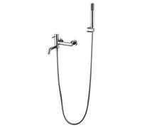 IMEX - Griferia baño y ducha, grifo monomando de bañera con caño SERIE MONZA Cromado - BDM039-4