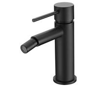 IMEX - Grifo Bide Negro | Grifo Monomando Bide para Baño para Baño | Grifo de Bidé con Mezclador de Agua Caliente y Fría | Griferia Bide | Instalación Fácil | Serie Milos Stick