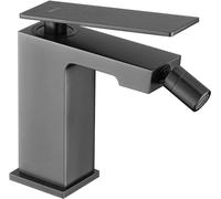 IMEX - Grifo Bidet | Grifo Monomando Bide para Baño | Grifo de Bidé con Mezclador de Agua Caliente y Fría | Griferia Bidet | Instalación Fácil | Serie Pisa | Color Black Gun Metal