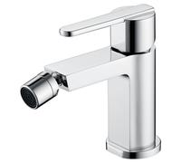 IMEX - Grifo Bidet | Grifo Monomando Bide para Baño | Grifo de Bidé con Mezclador de Agua Caliente y Fría | Griferia Bidet | Instalación Fácil | Serie Roma | Color Cromado