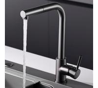 IMEX - Grifo de Cocina Extraible | Grifo Monomando Fregadero | Griferia de Cocina con Mangera Flexible 360º | Serie Malta | Color Black Gun Metal