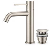 IMEX Grifo Lavabo Monza Monomando + Válvula Click Clack VCC012 | Pack IMEX para lavabo con grifo Monza monomando + válvula click clack para renovar grifería y desagüe fácilmente.