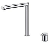 Imex - Grifo monomando de cocina plegable para Ventana Frontal - Grifo Cocina Abatible - Monomando Grifo Mezclador Cocina Fregadero Oculto de Elevación - Cromado GCE018