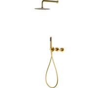 IMEX GTA052/OC ASSEN Grifo Termostático Ducha Empotrado 2 Vías Oro Cepillado