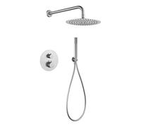IMEX GTM039/NQ MONZA Grifo Termostático Ducha Empotrado Color Níquel Cepillado