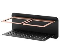 IMEX - Jabonera Frontal de Acero Inoxidable anticorrosión para baño y Cocina - Colocación de Pared con Tornillos - Serie IMAN - Oro Rosa - ADI011/NOR