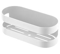 IMEX - Jabonera Frontal de Acero Inoxidable anticorrosión para baño y Cocina - Colocación de Pared con Tornillos Serie NIRMALIA Blanco Mate - ADL012/BL