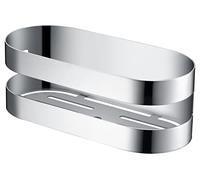 IMEX - Jabonera Frontal de Acero Inoxidable anticorrosión para baño y Cocina - Colocación de Pared con Tornillos Serie NIRMALIA Cromo- ADL012