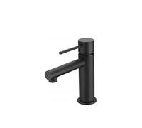 IMEX MILOS BDYS045-1NG Grifo negro mate para lavabo fabricado en latón con discos de cerámica - Sin válvula