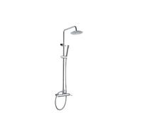 IMEX MILOS BDYS045 columna de pared para ducha empotrada de diseño moderno de acabado cromado milos stick - Plateado / Latón / Imex