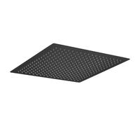 Rociador cuadrado extraplano para ducha en acero de 40x40 cm y acabado negro mate Imex