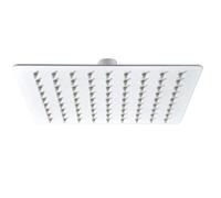 IMEX - Rociador de Ducha Cuadrado extraplano de acero inoxidable 25 x 25 cm, Blanco Mate - RDC002/BL