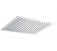 IMEX - Rociador de Ducha Cuadrado extraplano de acero inoxidable 25 x 25 cm, Cromado - RDC002