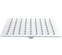 IMEX - Rociador de Ducha Cuadrado extraplano de acero inoxidable 30 x 30 cm, Blanco Mate - RDC003/BL