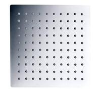 IMEX - Rociador de Ducha Cuadrado extraplano de acero inoxidable 30 x 30 cm, Cromado - RDC003