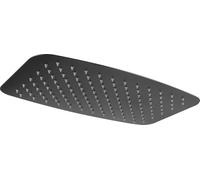 IMEX - Rociador Ducha Efecto Lluvia 20x30cm Negro Mate | Rociador Rectangular Extraplano y Antical para Columna de Ducha | Fabricado de Acero Inoxidable S.304 | Recambio Original IMEX