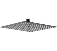 IMEX - Rociador Ducha Efecto Lluvia 30x30cm Negro | Rociador Cuadrado Extraplano y Antical para Columna de Ducha | Fabricado de Acero Inoxidable S.304 | Recambio Original IMEX