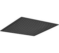 IMEX - Rociador Ducha Efecto Lluvia 40x40cm Negro Mate | Rociador Cuadrado Extraplano y Antical para Columna de Ducha | Fabricado de Acero Inoxidable S.304 | Recambio Original IMEX