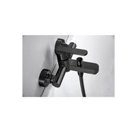 IMEX ROMA BDR001-4NG grifería monomando para bañera y ducha hecha de latón con acabado negro mate roma - Negro / Latón / Imex