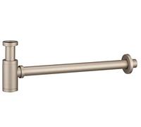 IMEX - Sifón para lavabo o bidé, Set de Desagüe - Trampa con Abertura de Limpieza + Instrucciones de Instalación - Sifón de Diseño, Sifón de Tubería Champagne - SCL002/CHG