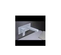 IMEX SUIZA GLE020/BL Grifo de acabado blanco mate monomando de pared con cartuchos cerámicos de 35 mm - Sin válvula