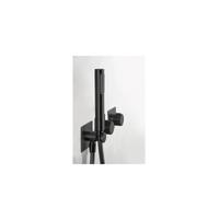 IMEX TIBET GTT054/NG Conjunto de ducha termostático empotrado con rociador a pared o a techo acabado negro mate - Rociador a pared